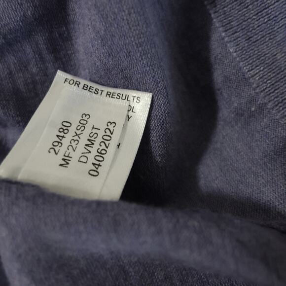 Peter Millar Crown Crafted Excursionist Flex Quarter Zip Sweater Lavender Size L - Picture 6 of 10